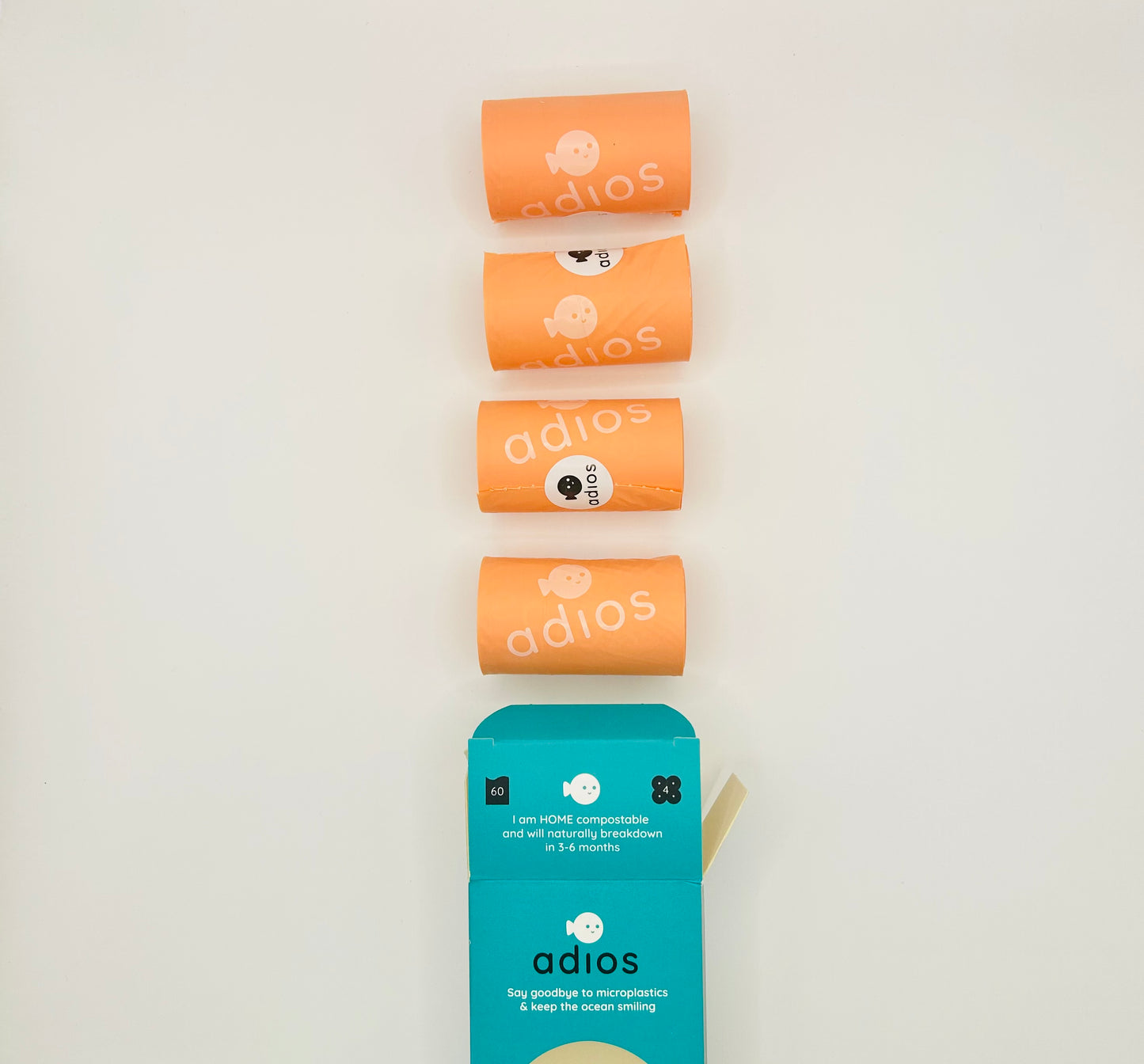 Salmon - Compostable Poo Bags