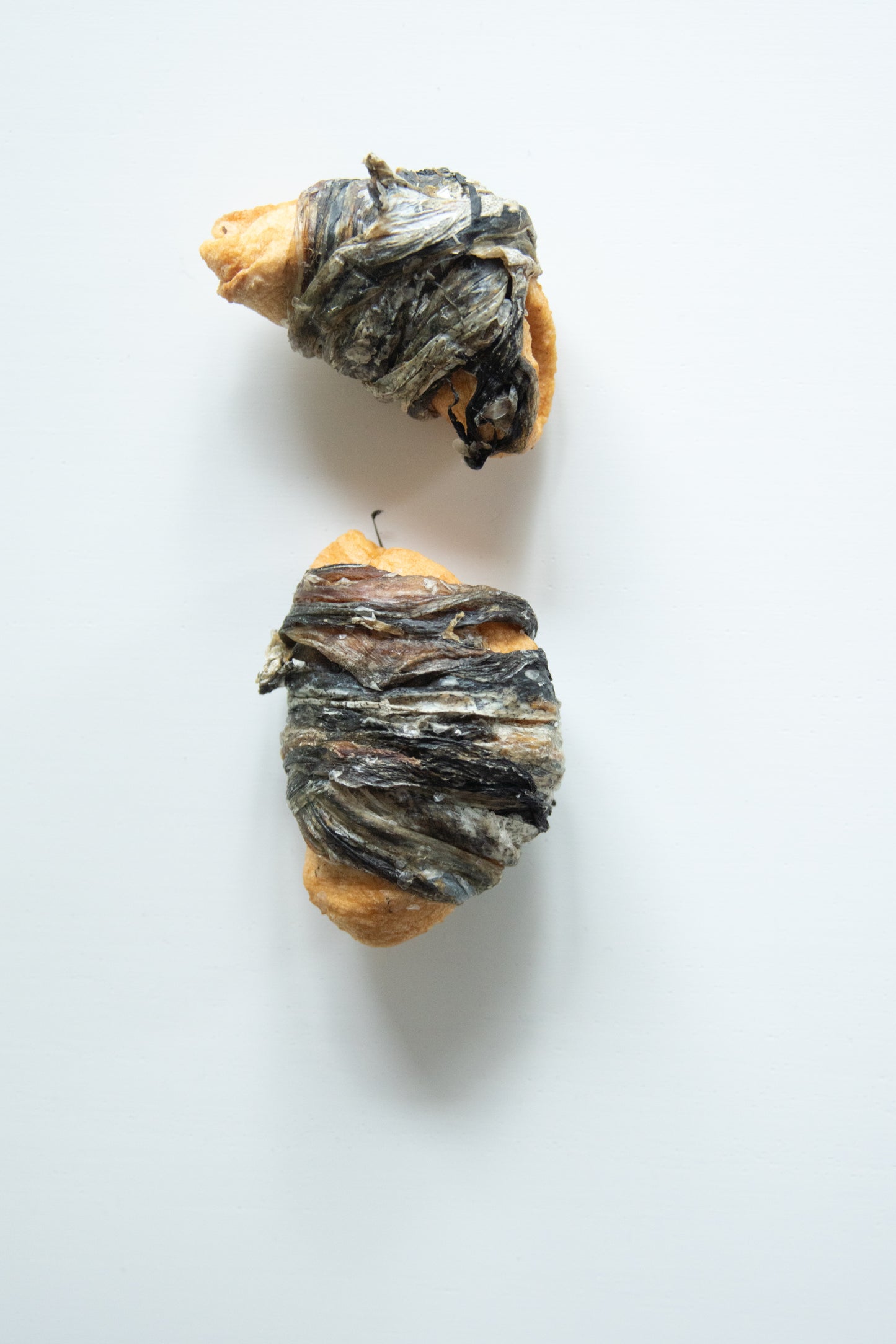 Fish wrapped apple