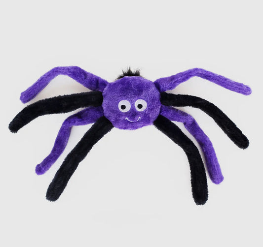 Purple spider squeaky toy