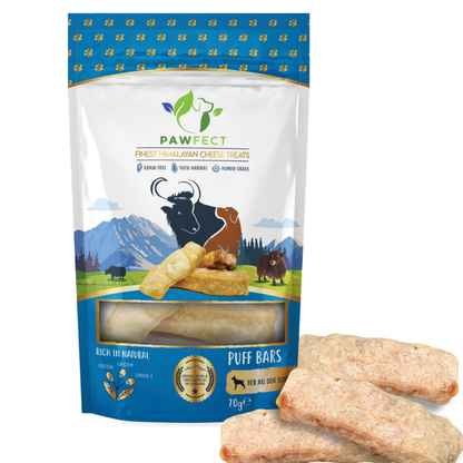 Himalayan Cheese Puff Bars for Dogs