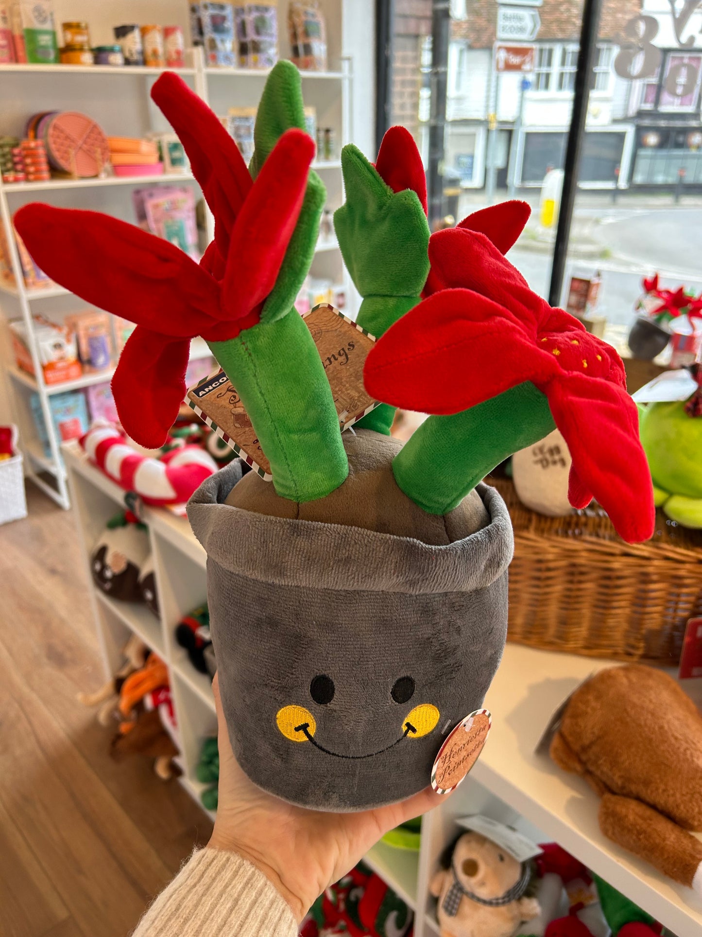 Poinsettia plant plush