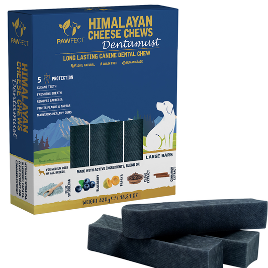 Himalayan Cheese Chews for Dogs - Dentamust Blueberry