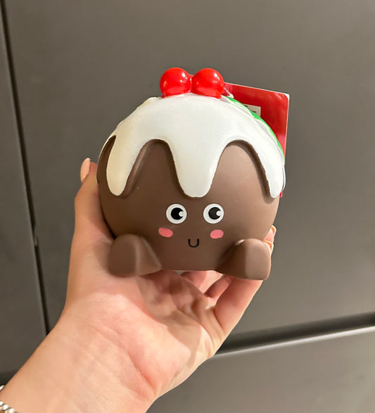 Christmas pudding squeaky toy