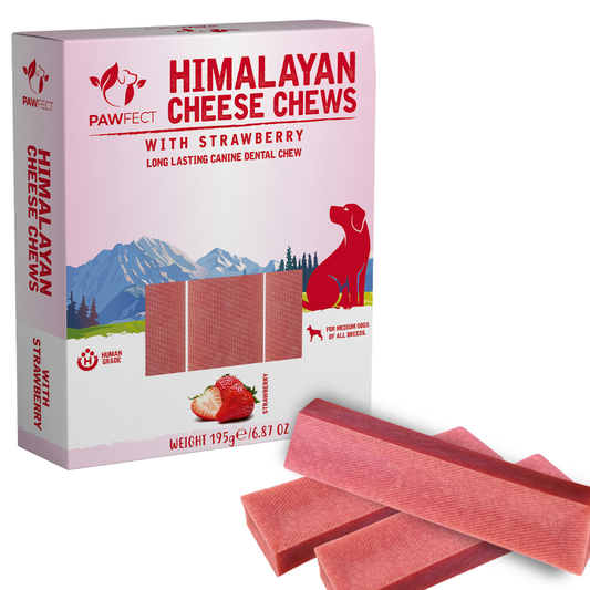 Himalayan Cheese Chews for Dogs - Strawberry