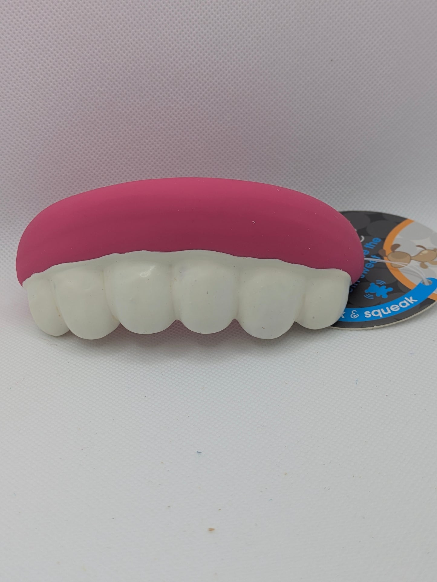 Pearly White Teeth Sweet Latex Dog Toy